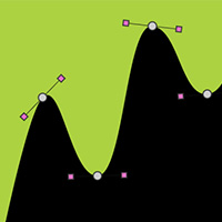 Blobs with Dynamic Bezier Points made with ZIM JavaScript HTML Canvas Interactive Media Framework powered by CreateJS - ZIMjs